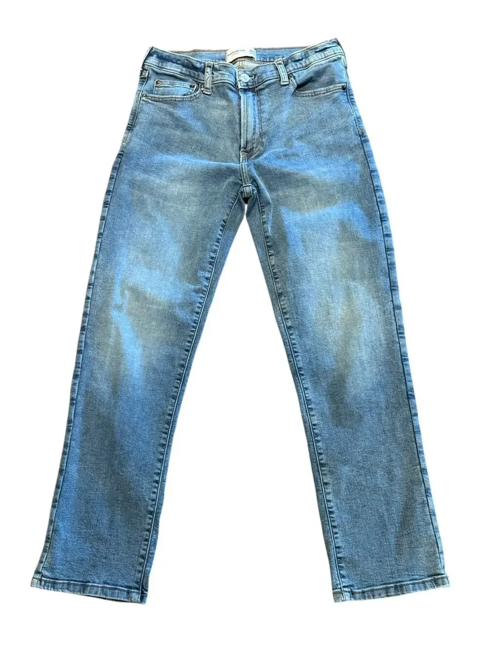Abercrombie Kids 15/16 Regular Light Blue Straight-Leg Jeans